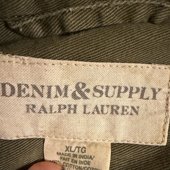 Men's Olive Green Embroidered Tiger Shirt - Picture 5 of 5